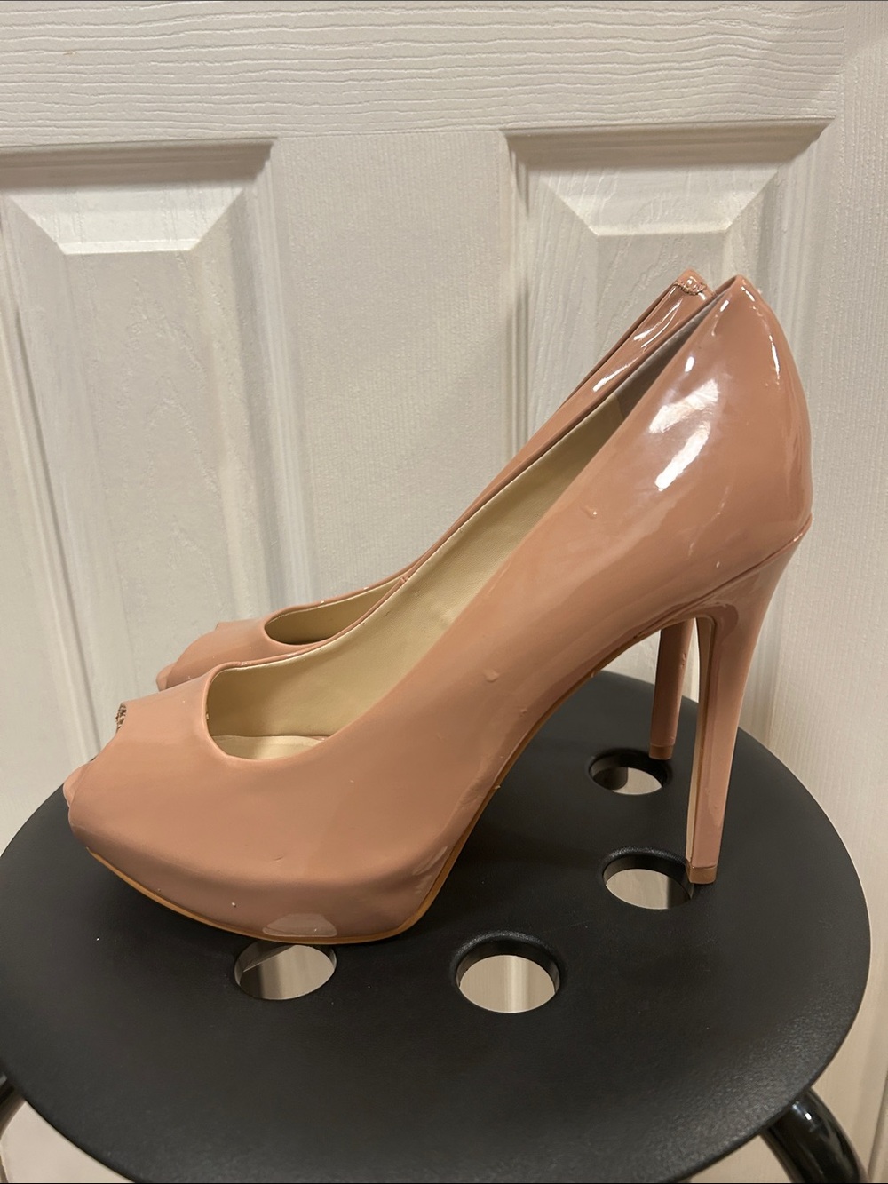 Nude Platform Pumps Size 11
